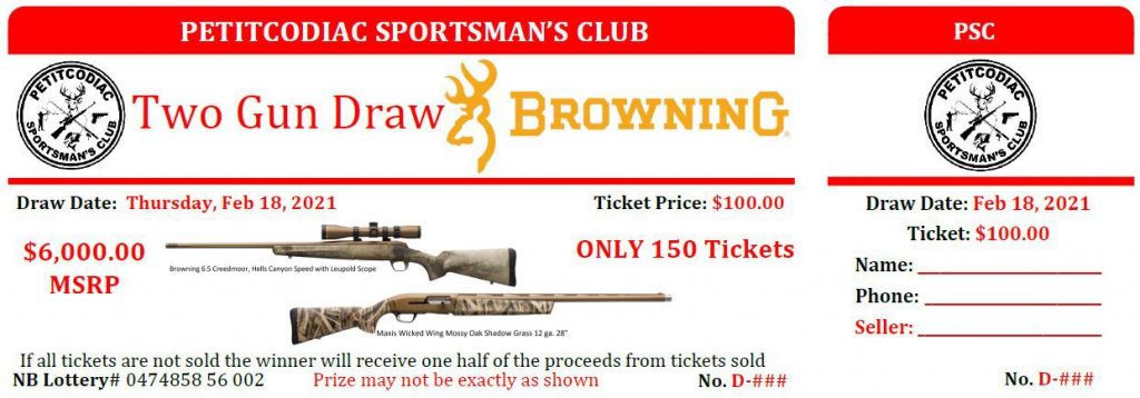 PSC 2020 Shotgun Range Raffle Ticket